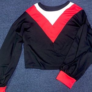 Black/Red/White Sweater